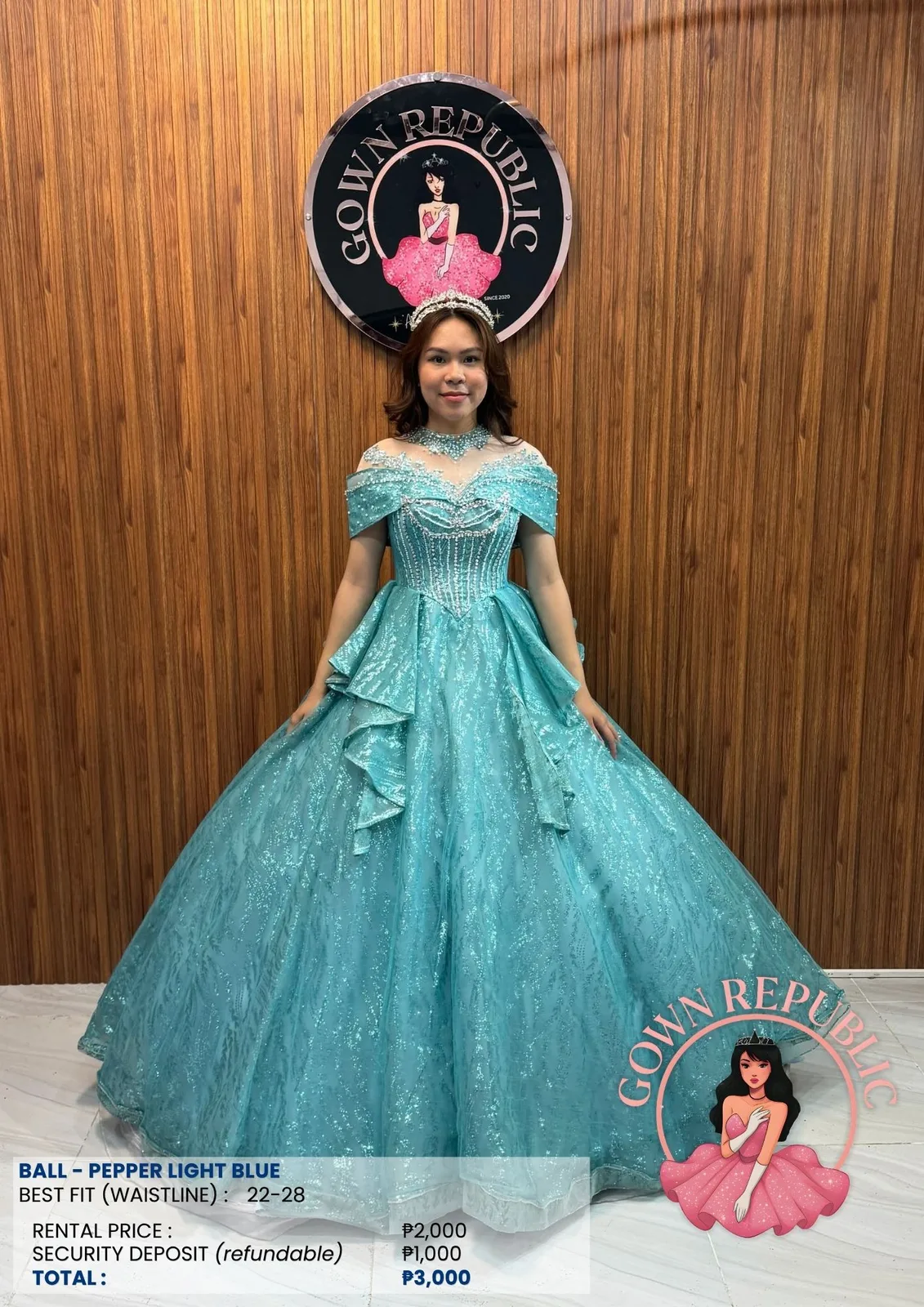 Ball Gowns: Blue 128